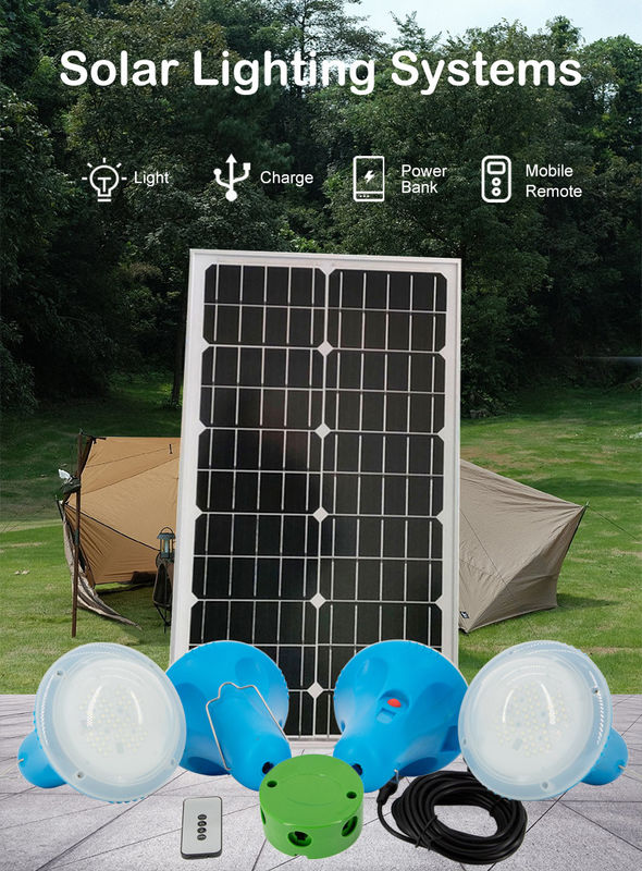 Orange Garden Solar Powered Lights For Home Outdoor Atmosphere 30W Solar Panel