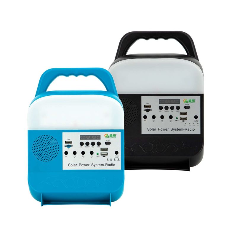 Mini 30W Portable Solar Emergency Lighting System With Light For Small Camping