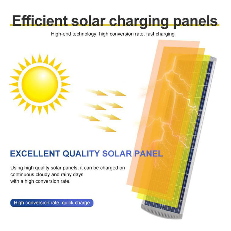 1000W Integrated Solar Street Light Remote Motion IP65 Sensor With Lithium Battery Pole