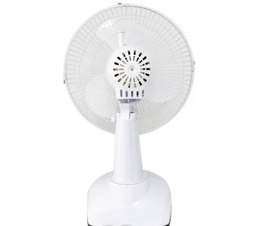 12 Inch Solar Charging Table Electric Fan With Power Bank Function Portable Rechargeable