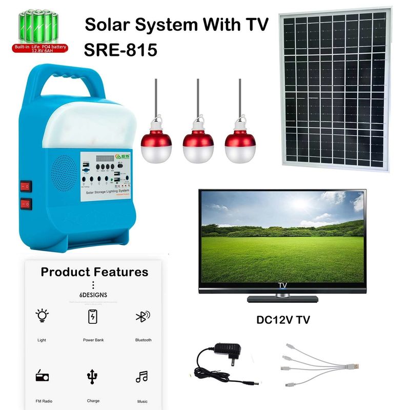 Outdoor Camping Lights USB Rechargeable Lantern Solar LED Lantern SRE-815-A 5W