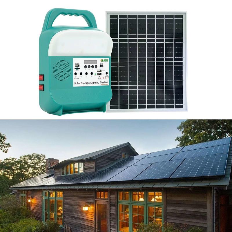 Multiple High Brightness Solar Power Lights Usb Output Type-C Fast Charging Garden