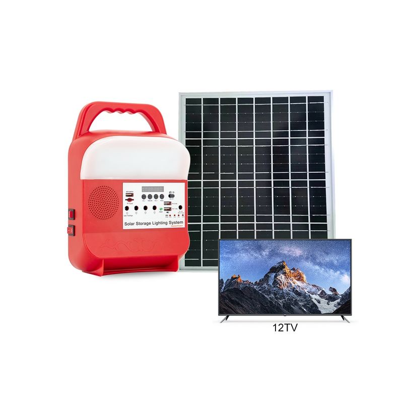 Small Rechargeable Solar Camping Battery Light Charging Home Led Bulb Energy Panel Outdoor