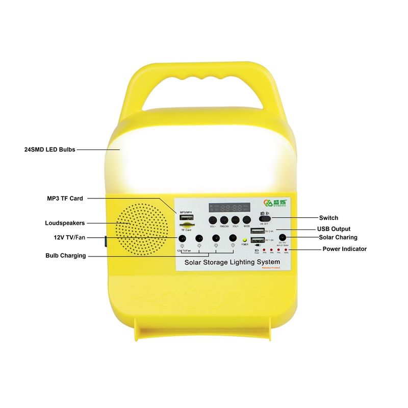 Portable Ip65 Rechargeable Solar Powered Led Lamp Emergency Lights Usb Charging Camping Lamps Lanterns For Outdoor Home