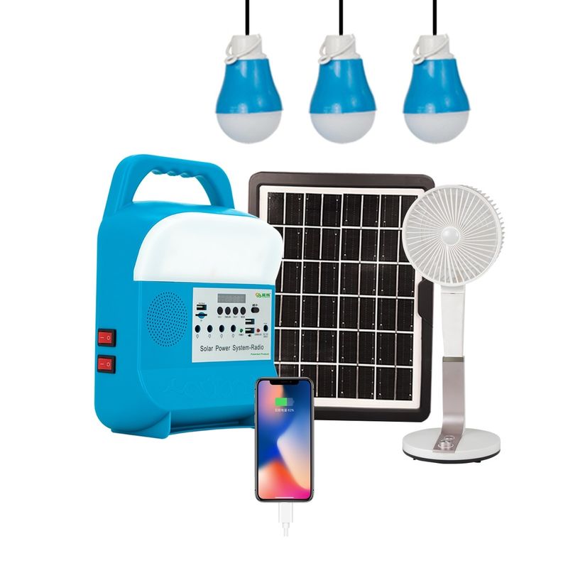 Portable Solar Energy Generator Outdoor Power Mini DC 5W Solar Lights Indoor House
