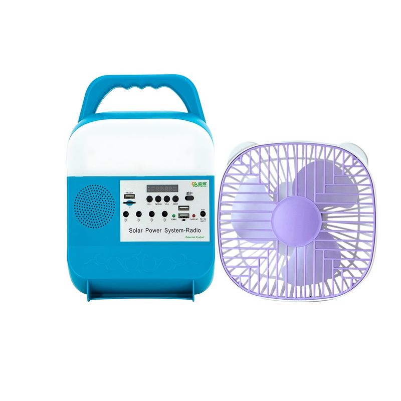 Solar Power Lighting Systems Solar Generator System 5W Solar Power Kit With Speaker Solar Energy Lighting System