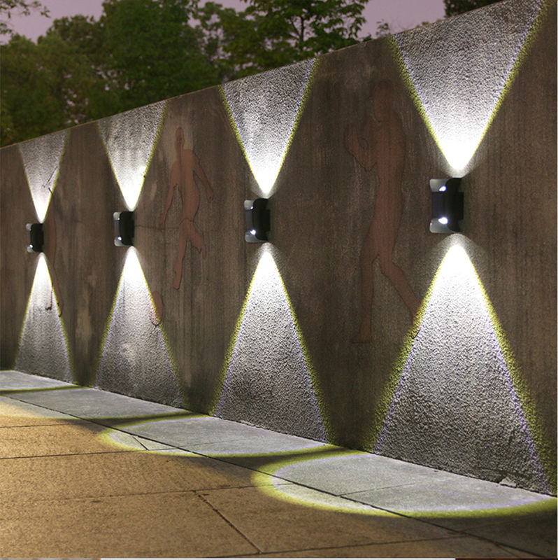 5V / 70ma Solar LED Wall Lights Lamp Outdoor Exterior Fixture For Indoor