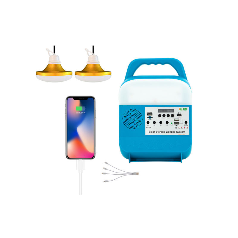 Lithium Battery Solar Generator For Camping Emergency Power For TV With Fan
