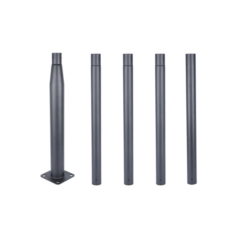 Metal Galvanized Solar Street Light Pole 15m Used For Outdoor In Smart Cities