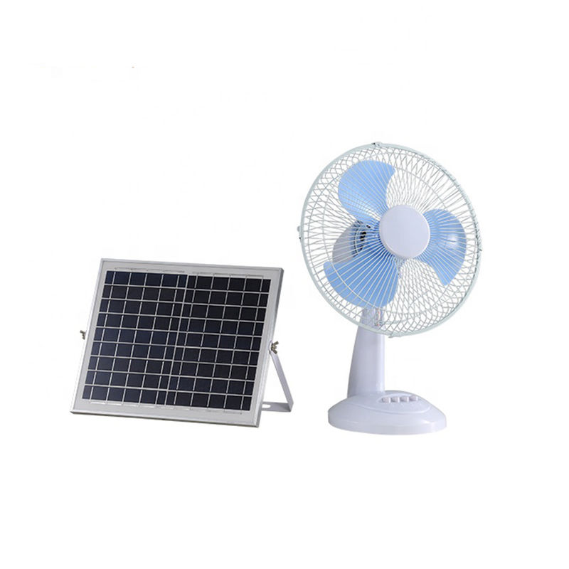 15W Solar Powered Outdoor Fan 3 Gears Adjustment For Home Pedestal Fan