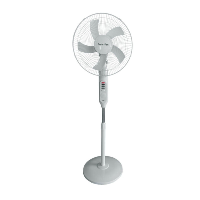 Multifunction 25W Solar Powered Outdoor Fan 18650 Lithium Battery 3 Wind Gears With Bulb