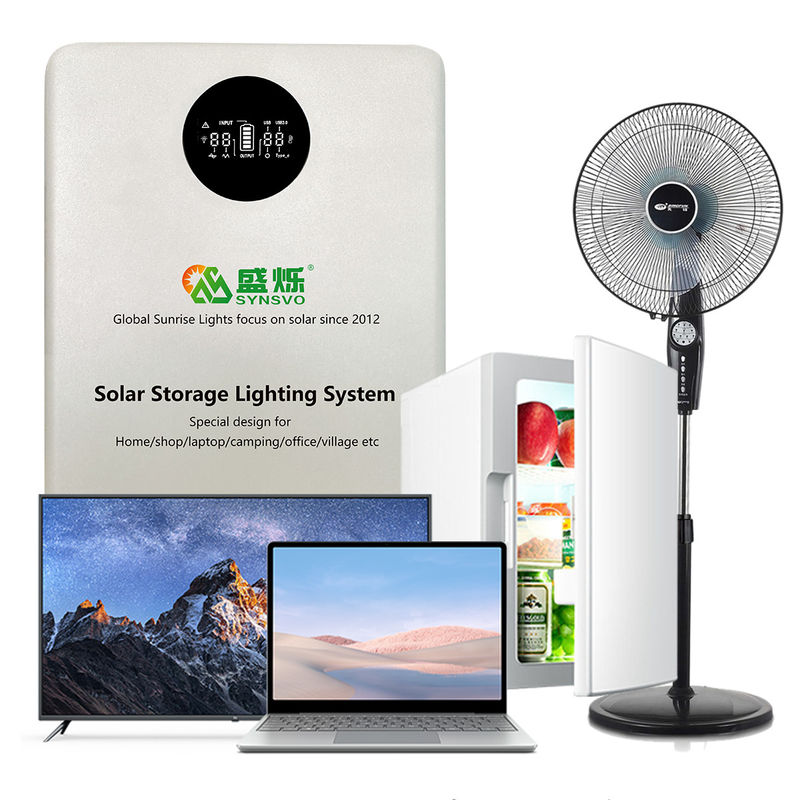 150W PV Energy Storage System 12.8V 20AH Battery For Camping Emergency Garages Sheds