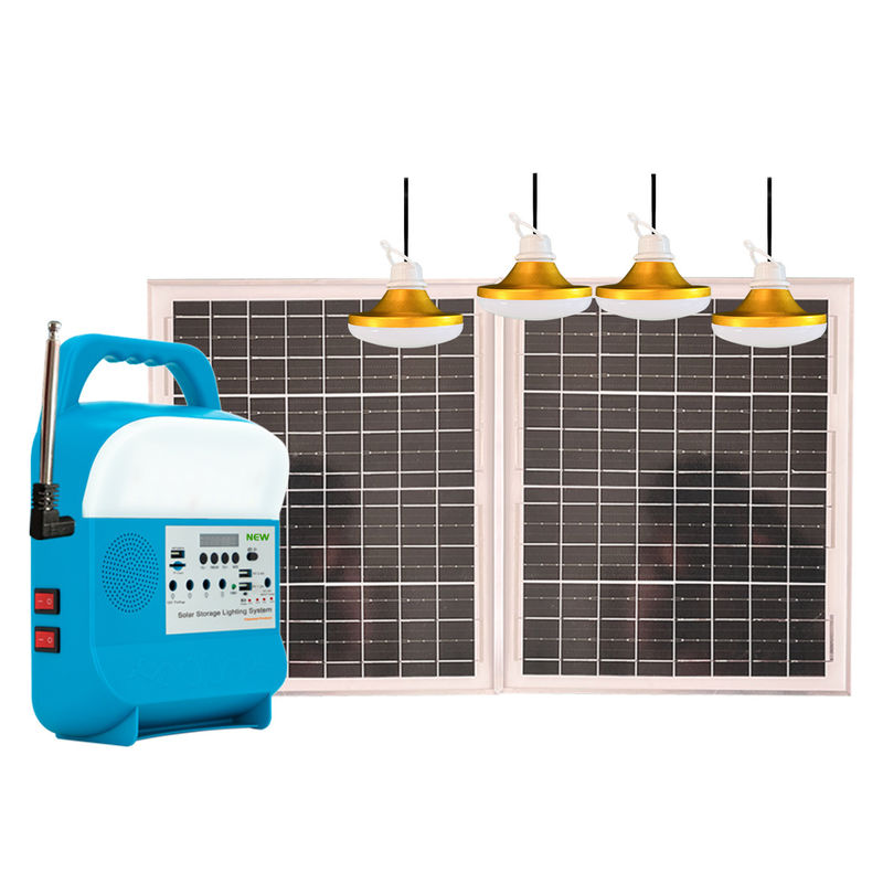 818 LED Solar Home Light System With IP65 Rating For TV And Fan Portable Solar Power Station