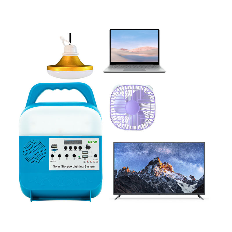 6W 4Pcs Solar Home Lighting System With IP65 Rating For Indoor And Outdoor Use Power Station With Solar Panels