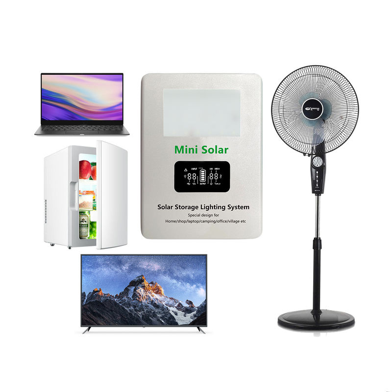 40W/60W MPPT Solar Hybrid Inverter With 3.2~3.6A For 6W*3pcs LED Bulb Panel Kit With Battery