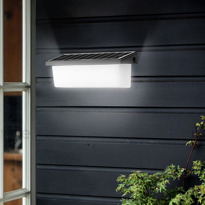 4100K Neutral White Solar Wall Lights Outdoor 8-10 Hours Working Time Led Solar Wall Light Outdoor Porch Garden