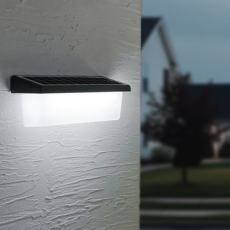 1 Year Warranty Solar Outside Wall Lights ABS+PC Material Solar Garden Lights Outdoor Wall Led