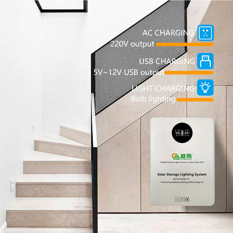 Off-Grid Solar Inverter With Lithium Battery 5V/9V/12V/220V Output Voltage 22*30cm Size