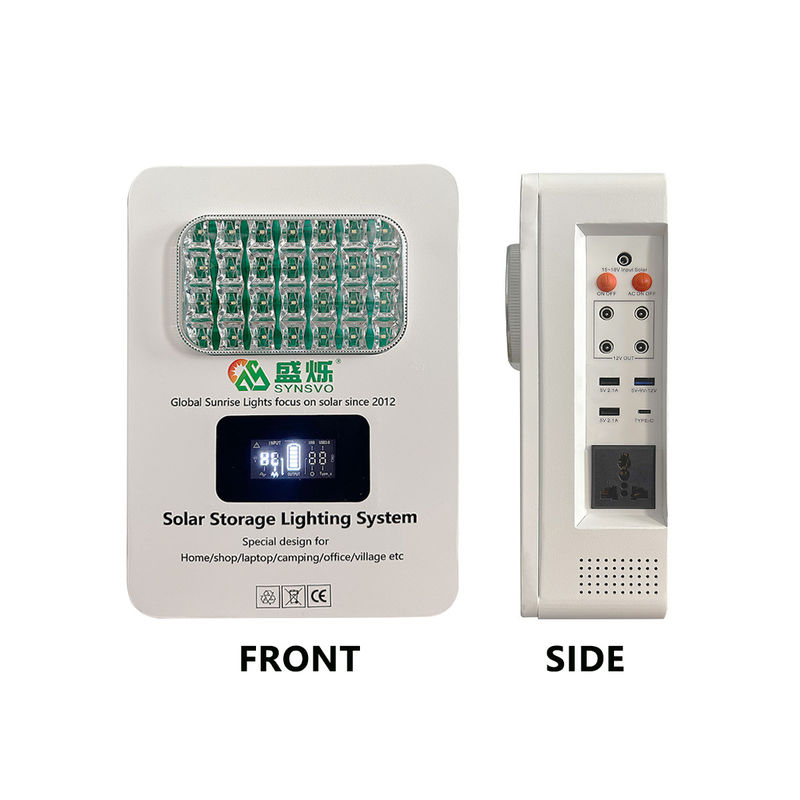 CE Certified Solar Panel Energy System with 16V 12.5AH (15*2600Mah) Battery 6W*3PCS LED Bulb