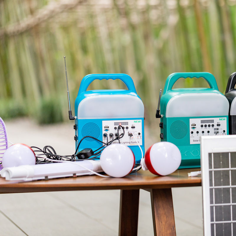 SRE-818 Durable Solar LED Home Light With 12.8V 10000mah Battery System Tv And Fan