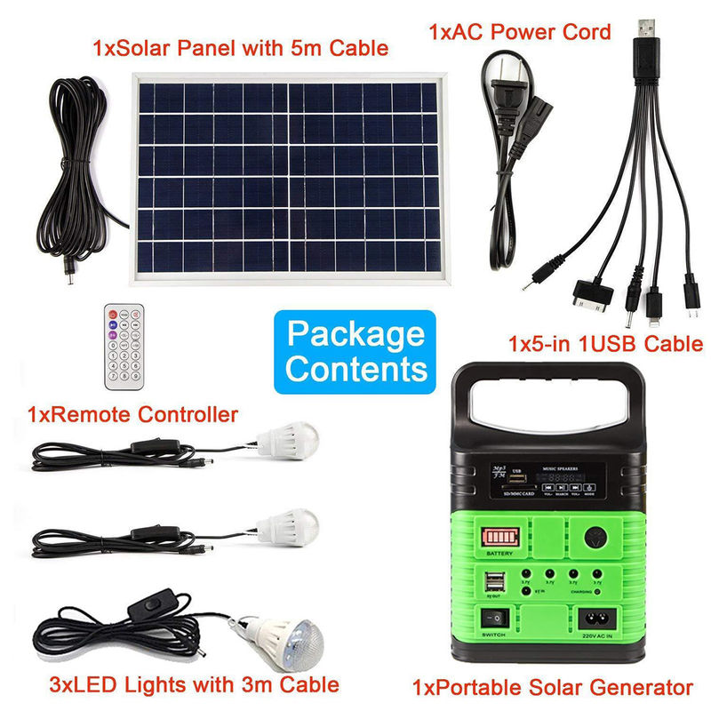 Monocrystalline Silicon Solar Emergency Lights Frequency 60 Hz Solar Panel Fitting For Home