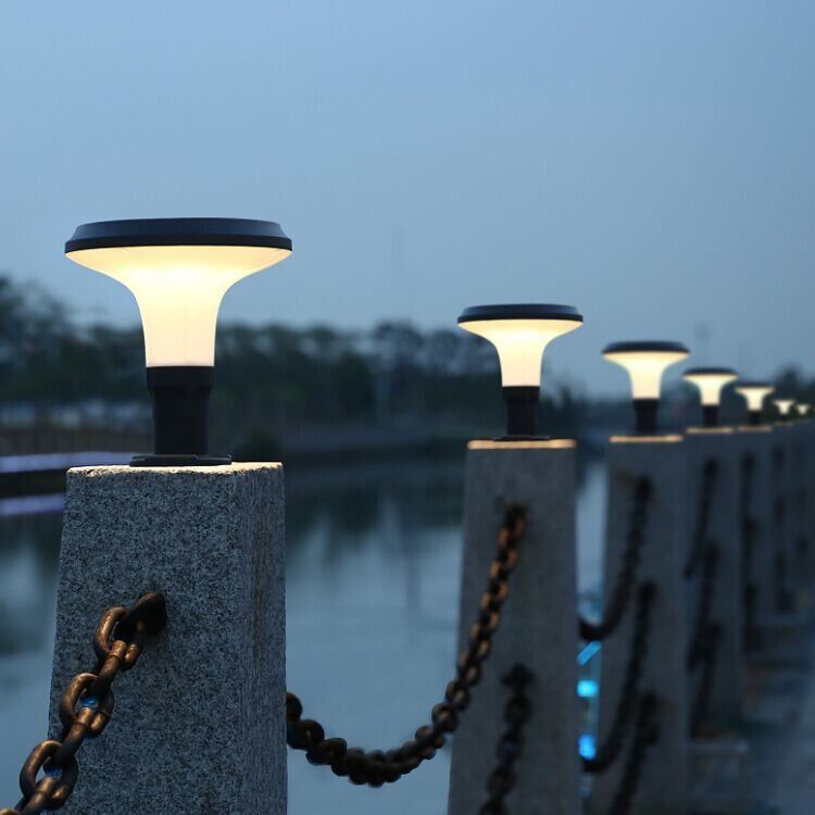 Solar Powered LED Pillar Light Decoration Light  solar lawn light LED post light