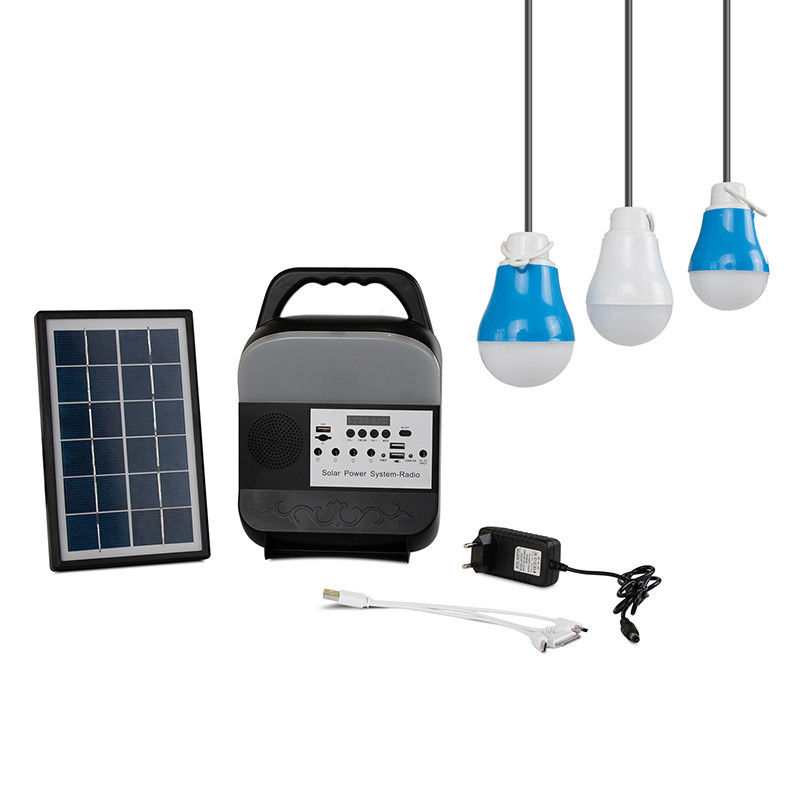 Solar Power Lighting System solar charger with Radio portable solar panels panel solar system