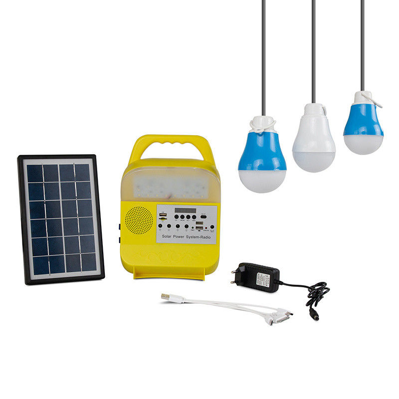 Solar Power Lighting System solar charger with Radio portable solar panels panel solar system