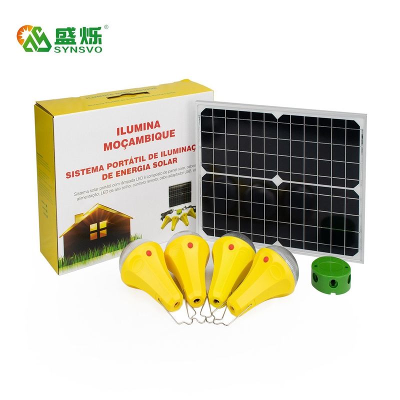 Remote Control 435lum Solar Mini Home Lighting System 14Hrs To 48Hrs Working Time