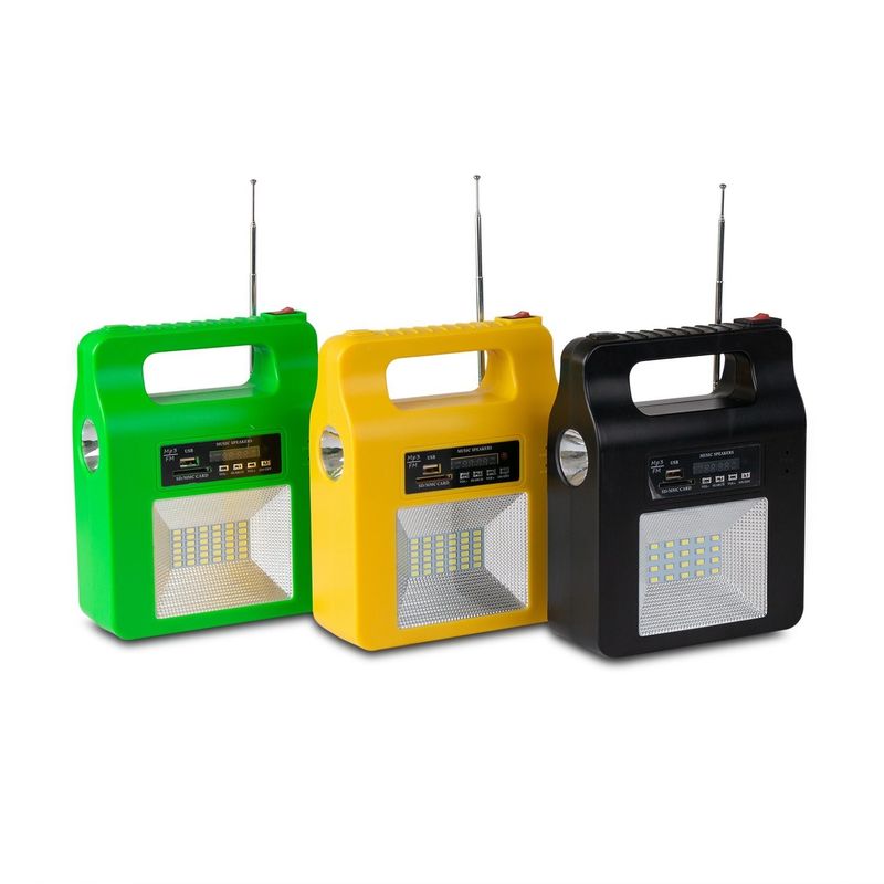 New Portable Solar Panels Charging Generator Power System Home Outdoor Lighting With Blub Gift Portable Power Generation