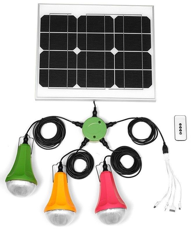 Solar Power System Solar Panel Mini Home Lighting System with Mobile Charger SRE-88G-3