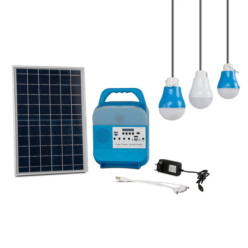 Press Button Control Solar Portable Light AC Adapter Indoor 5000K-6000K SRE-585