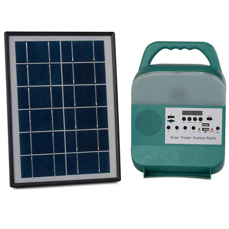 Simple Installation Portable Solar Camping Light FM/MP3 Function 3W Lamp Power