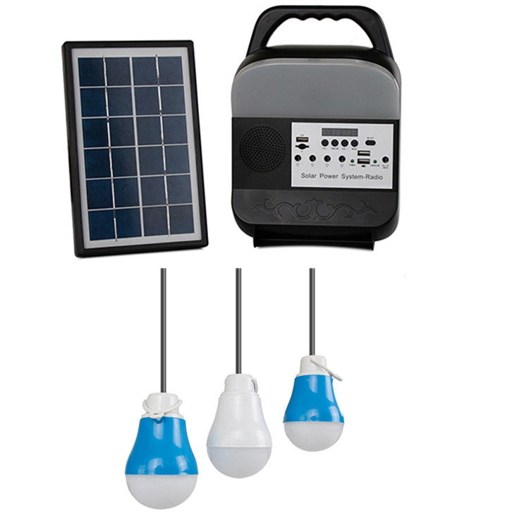 Solar Power Lighting System solar charger with Radio portable solar panels panel solar system