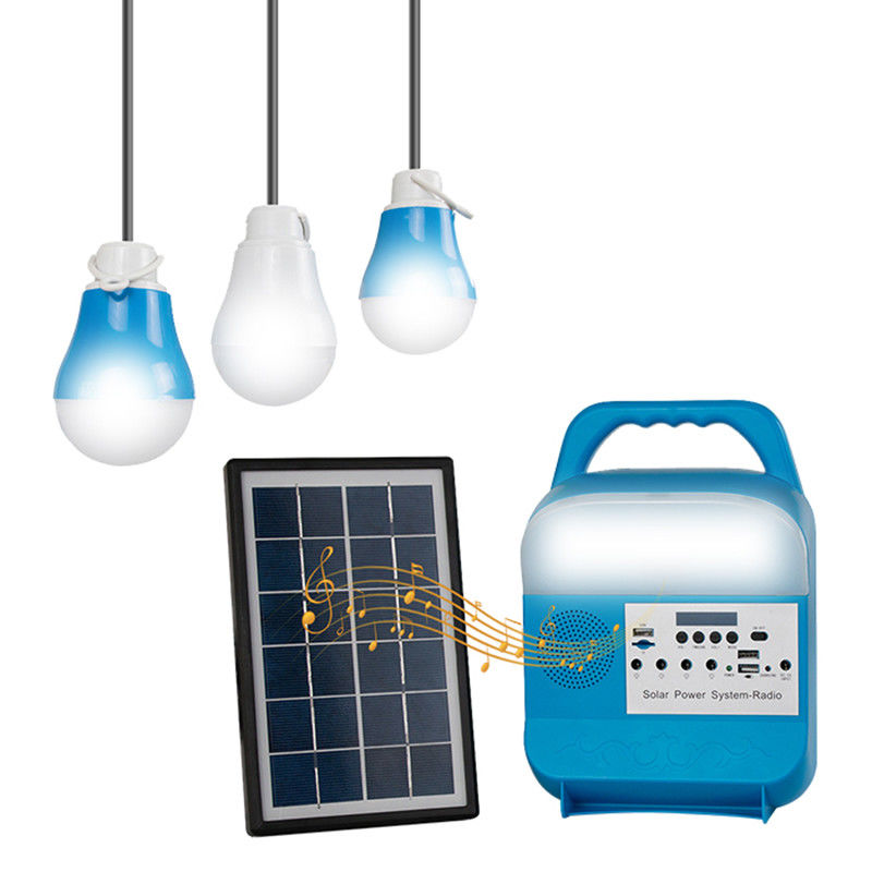 3W High Capacity Solar Powered LED Lights Portable Laptop Bank For Camping