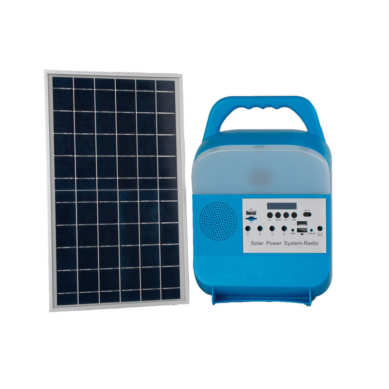 Painted Matte FM Radio Solar Panel Energy System Outdoor Solar Led Camping Lights