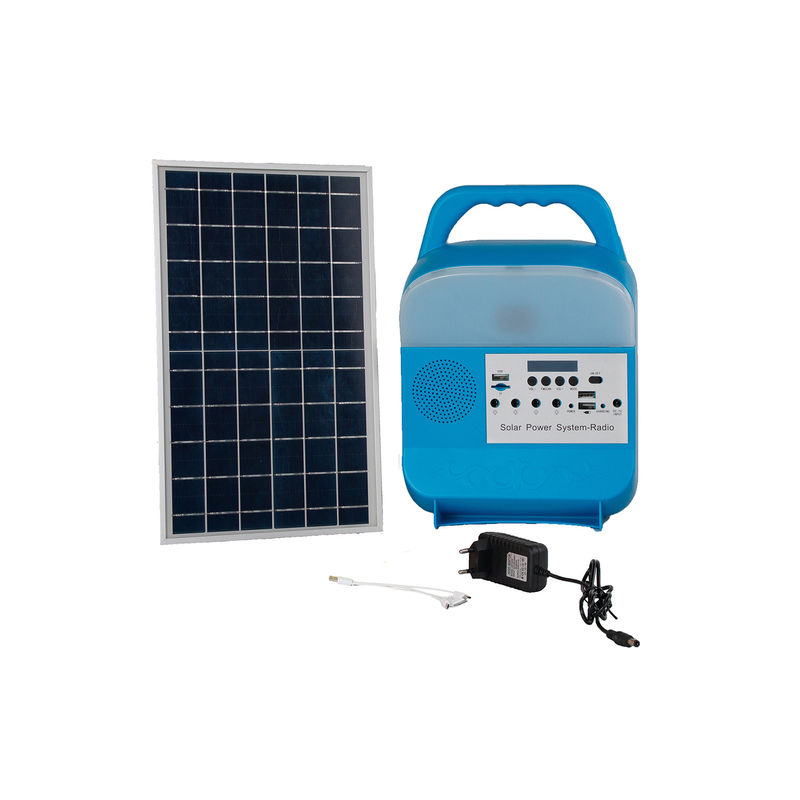 Painted Matte FM Radio Solar Panel Energy System Outdoor Solar Led Camping Lights