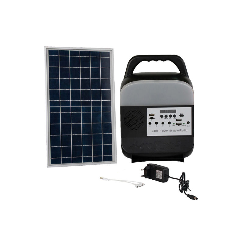 Painted Matte FM Radio Solar Panel Energy System Outdoor Solar Led Camping Lights