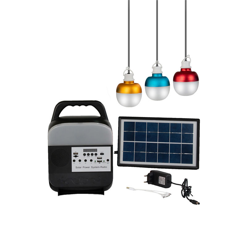 Solar Rechargeable Led Bulb Emergency Lamp Solar Power Panel With Bulb Solar Lights Indoor Bulb Set