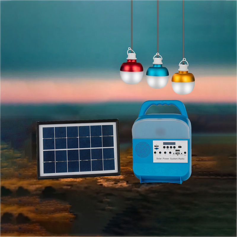 Solar Rechargeable Led Bulb Emergency Lamp Solar Power Panel With Bulb Solar Lights Indoor Bulb Set