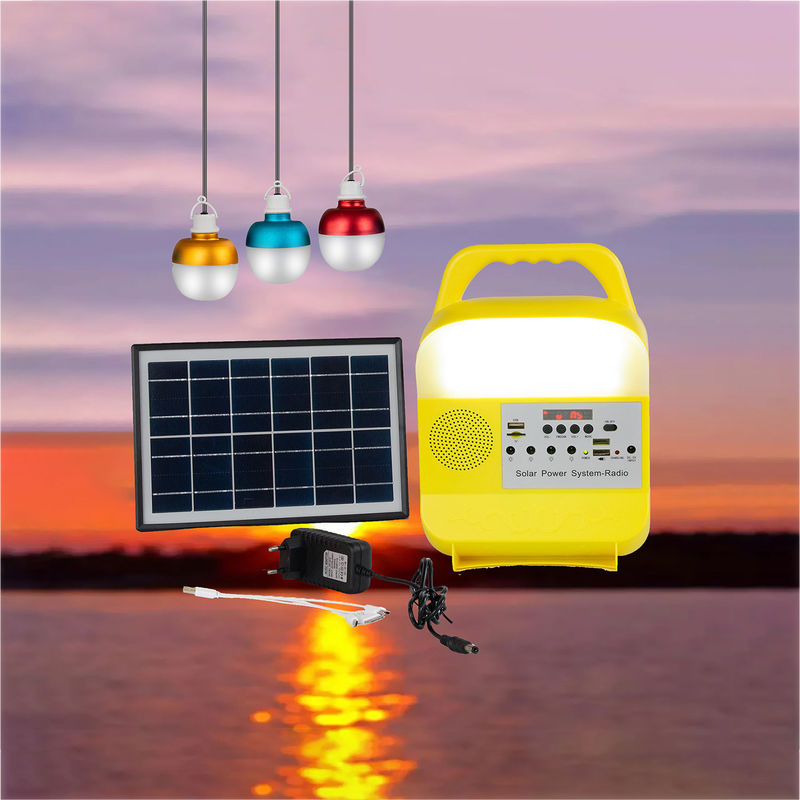 5W 6V 3PCS Solar Emergency Lights For Power Shortage Areas
