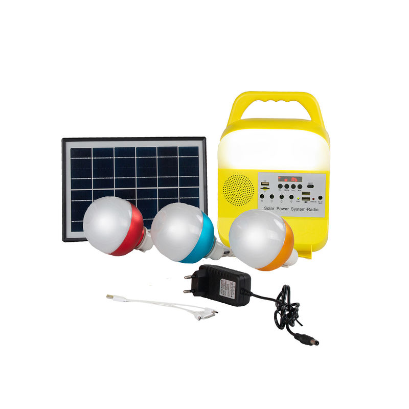 5W 6V 3PCS Solar Emergency Lights For Power Shortage Areas