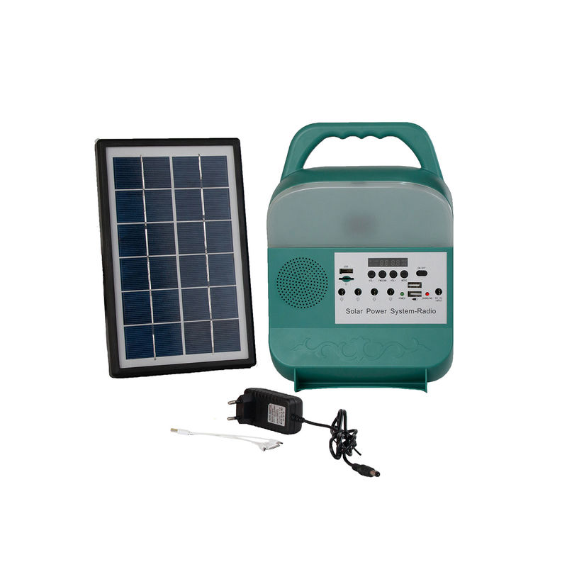 Outdoor Colorful 5W Solar Panel Led Lights With Rechargeable Battery