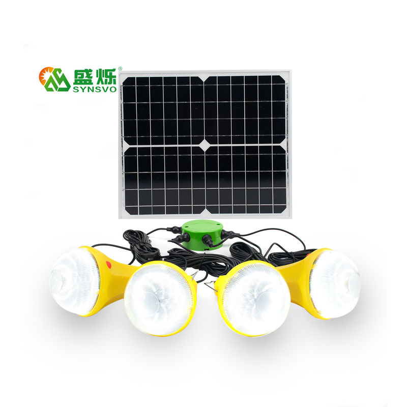 4 Modes 25W 6V Portable Home Solar System Solar Power Led Lights With Solar Panels