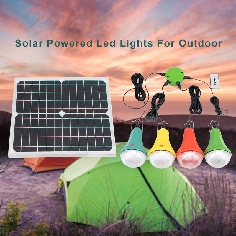 4 Modes 25W 6V Portable Home Solar System Solar Power Led Lights With Solar Panels