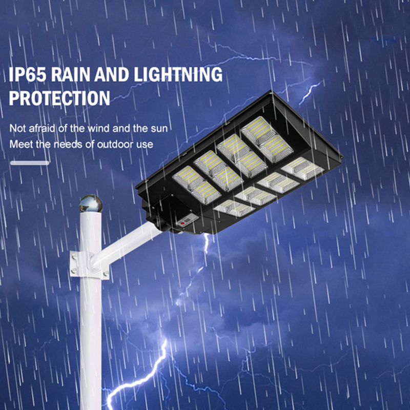 Motion Sensor Streetlight ABS Waterproof IP65 100w 300w Integrated Outdoor Solar Street Light