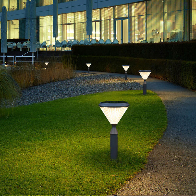 Aluminum Waterproof 3.2V Solar Wall Garden Light 50000H Post Pillar Pathway Decoration