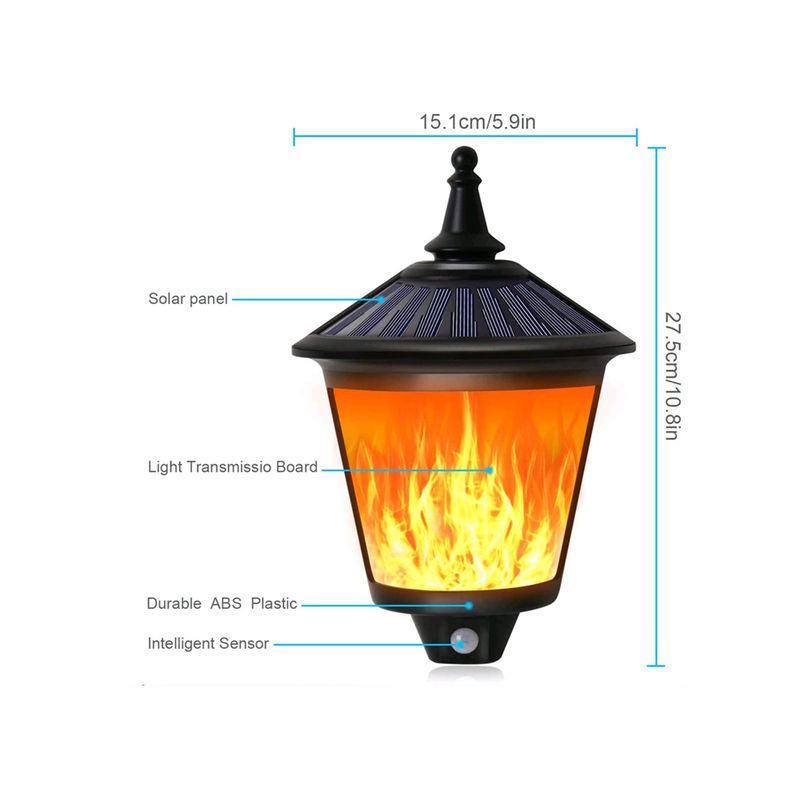 Yard Flickering Flames Wall Lights Outdoor Decorative Hanging Fire Moving Led Lantern