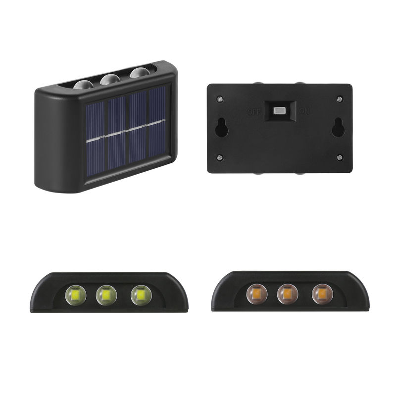 Glowing Waterproof Atmosphere Wall Light 600mah Solar LED Outdoor Decorative Garden