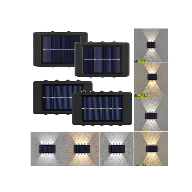 Glowing Waterproof Atmosphere Wall Light 600mah Solar LED Outdoor Decorative Garden